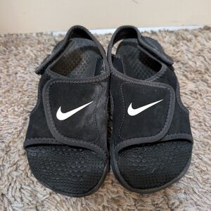 Nike Kids Black Slide Sandals